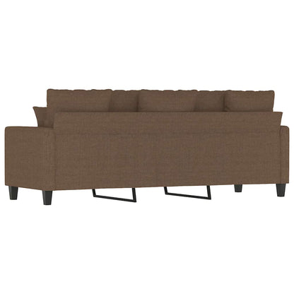 3-Sitzer-Sofa Braun 180 cm Stoff