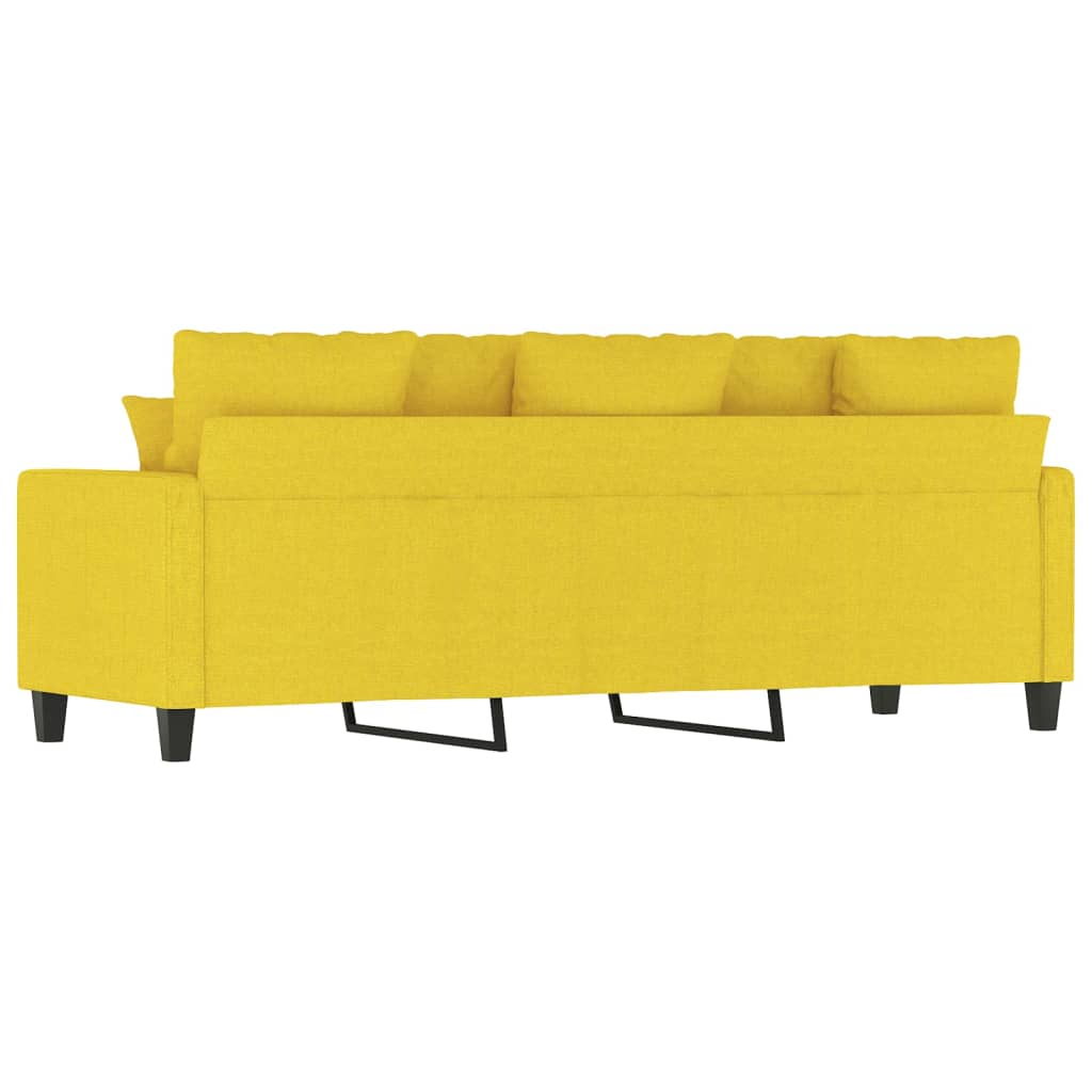 3-Sitzer-Sofa Hellgelb 180 cm Stoff