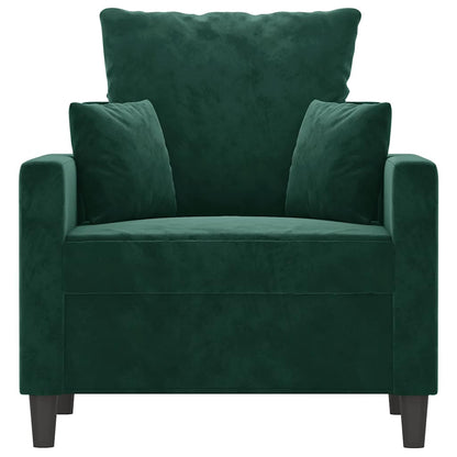 Sessel Dunkelgrün 60 cm Samt