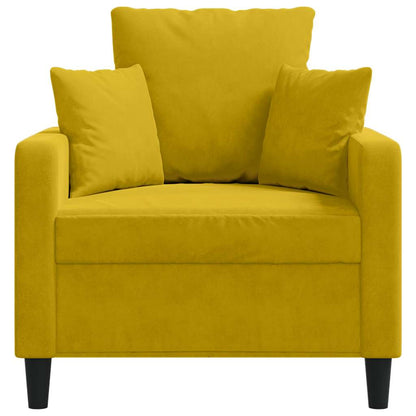 Sessel Gelb 60 cm Samt