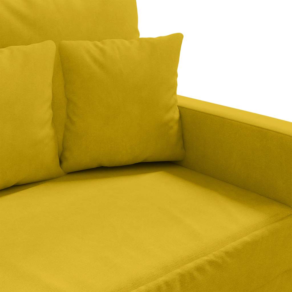 Sessel Gelb 60 cm Samt