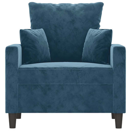 Sessel Blau 60 cm Samt