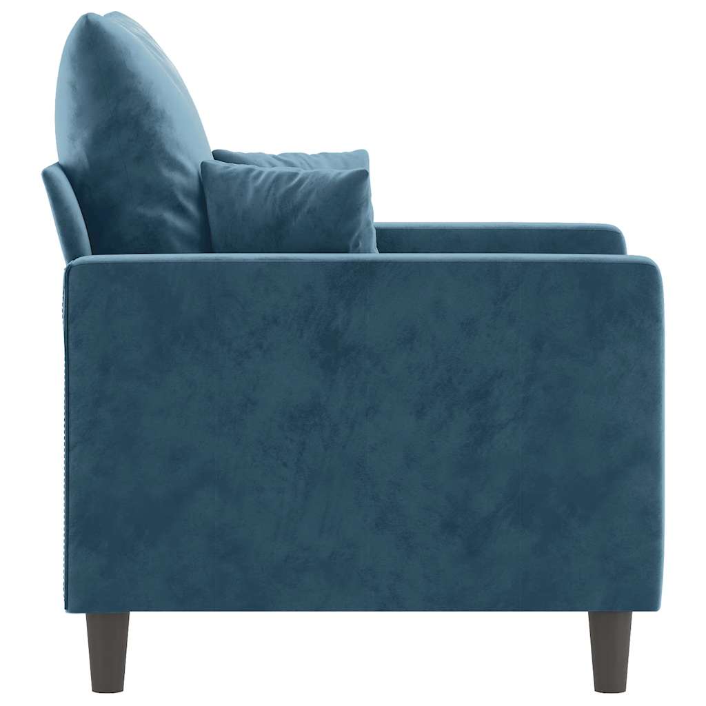 Sessel Blau 60 cm Samt