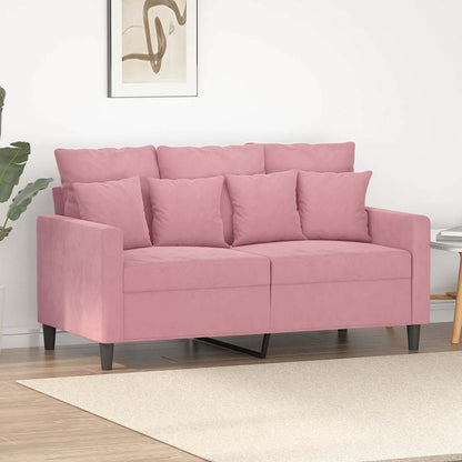 2-Sitzer-Sofa Rosa 120 cm Samt