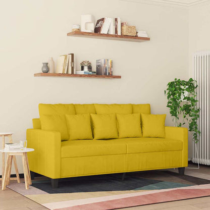 2-Sitzer-Sofa Gelb 140 cm Samt