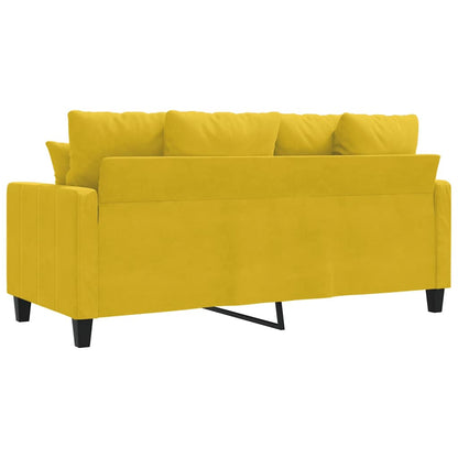 2-Sitzer-Sofa Gelb 140 cm Samt