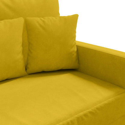2-Sitzer-Sofa Gelb 140 cm Samt