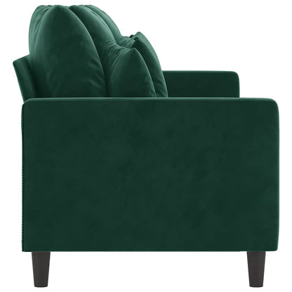 3-Sitzer-Sofa Dunkelgrün 180 cm Samt