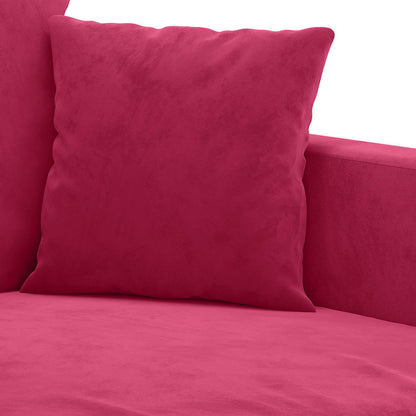 3-Sitzer-Sofa Weinrot 180 cm Samt
