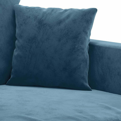 3-Sitzer-Sofa Blau 180 cm Samt