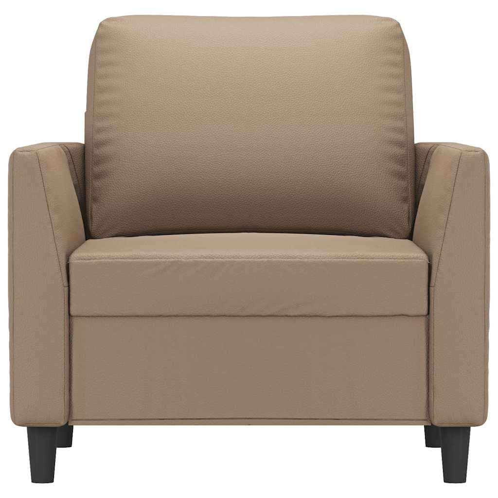 Sessel Cappuccino-Braun 60 cm Kunstleder