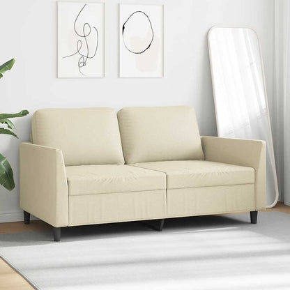 2-Sitzer-Sofa Creme 140 cm Kunstleder