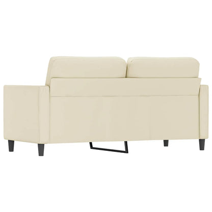 2-Sitzer-Sofa Creme 140 cm Kunstleder