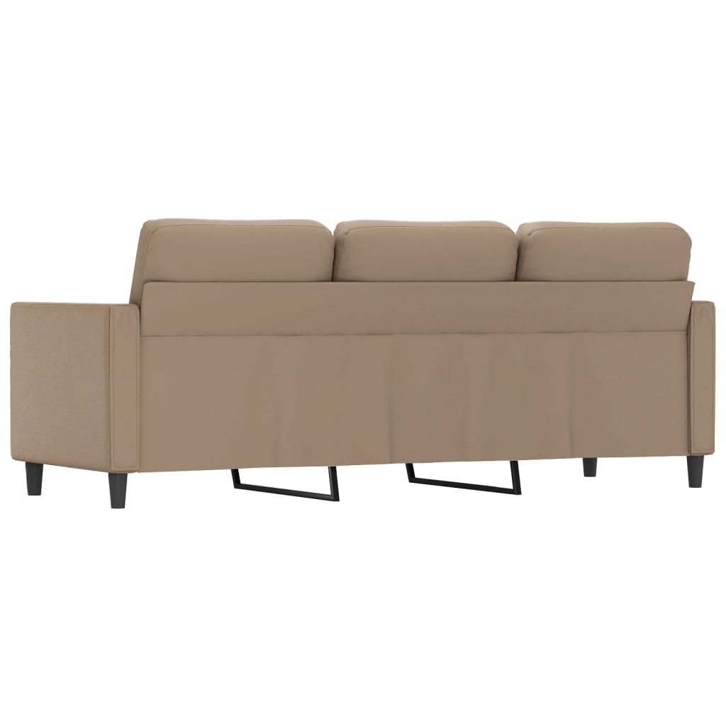 Canapé 3 places marron cappuccino 180 cm simili cuir