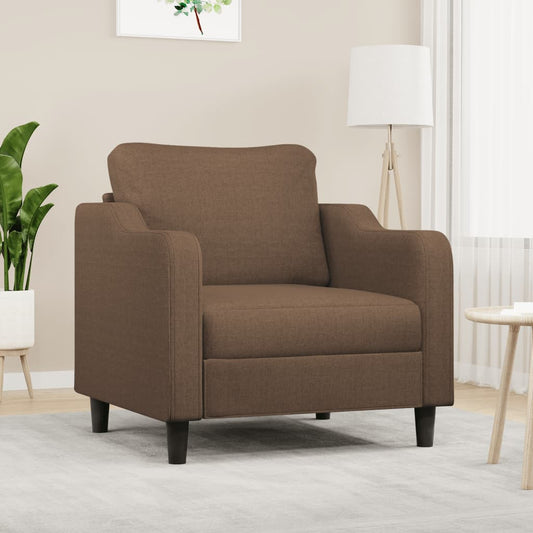Fauteuil marron 60 cm tissu