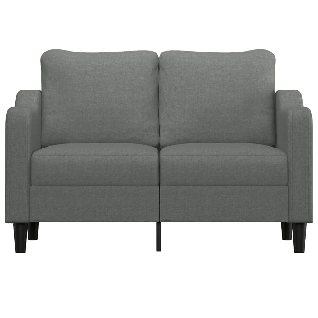 2-Sitzer-Sofa Dunkelgrau 120 cm Stoff