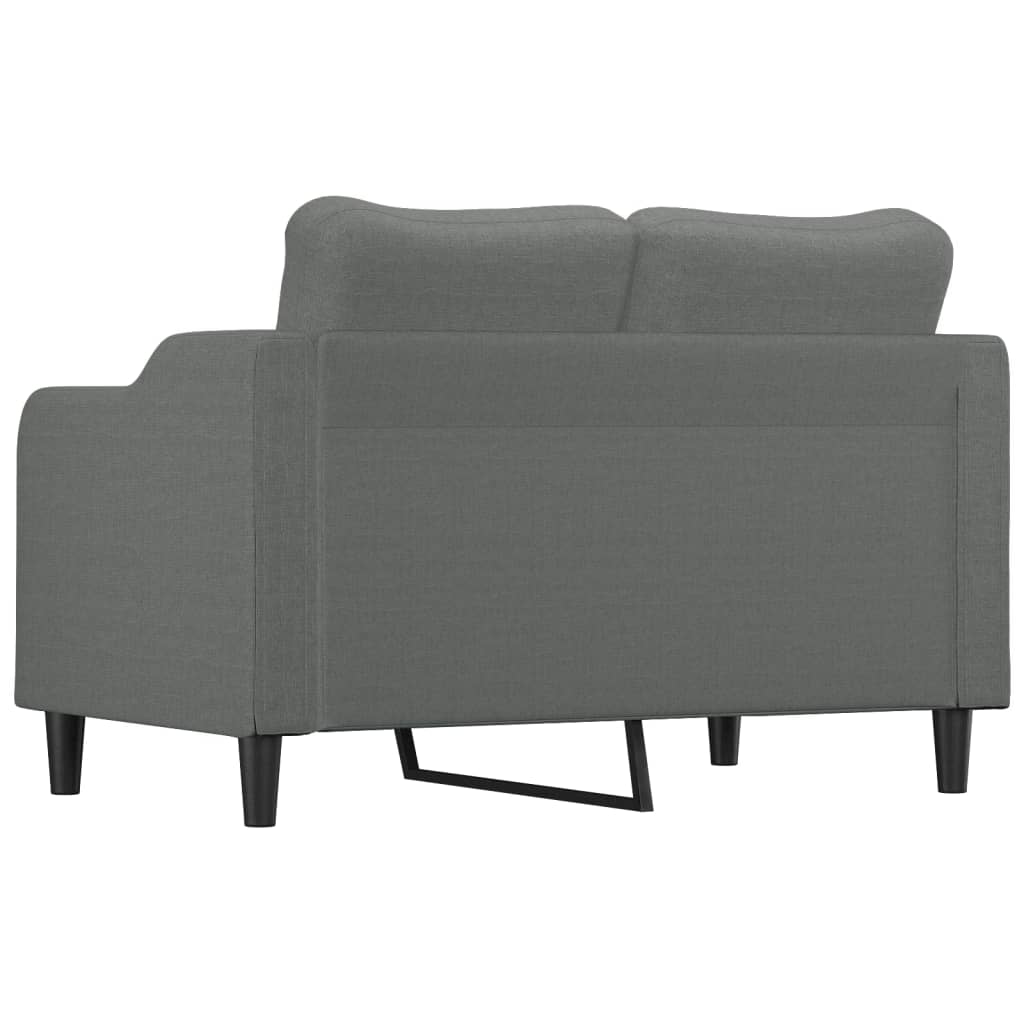 2-Sitzer-Sofa Dunkelgrau 120 cm Stoff