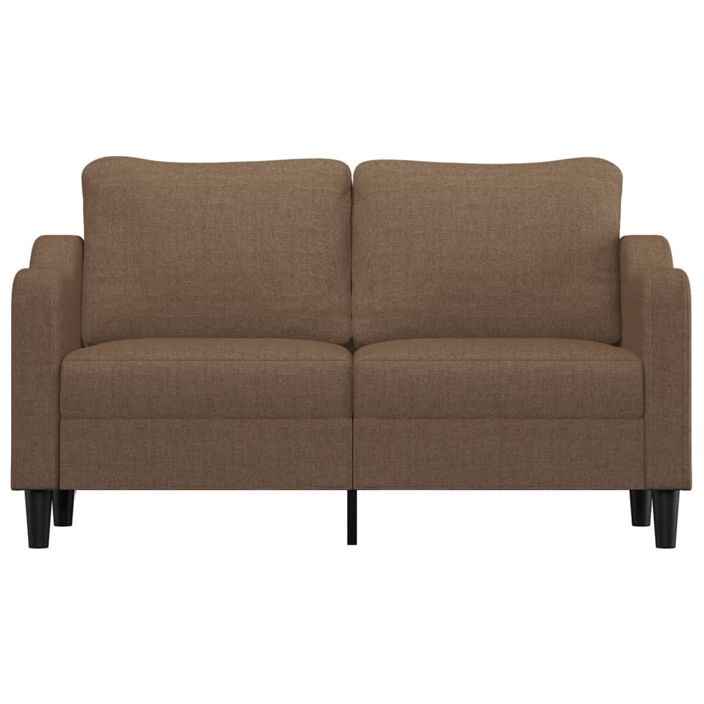 2-Sitzer-Sofa Braun 140 cm Stoff