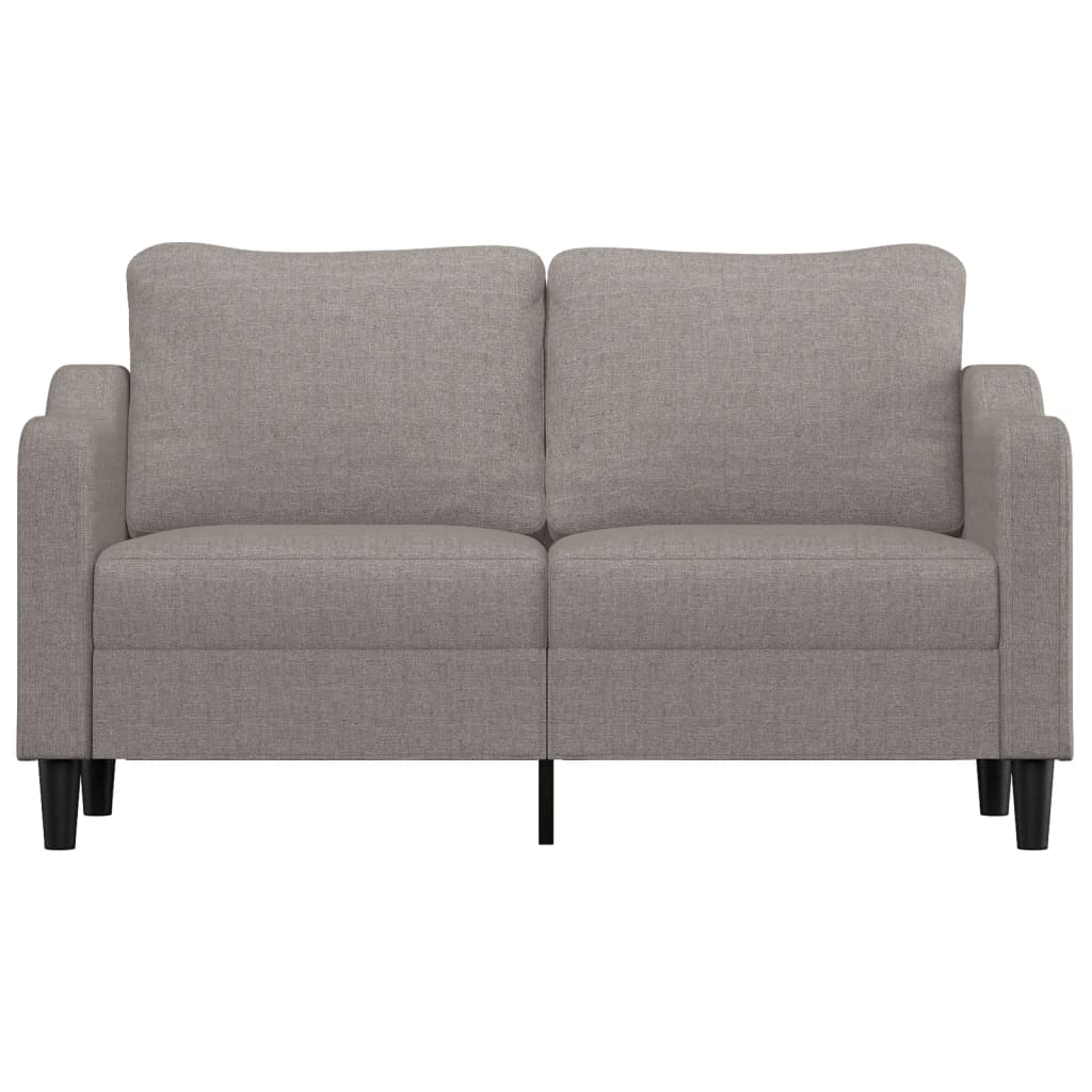 Canapé 2 places tissu taupe 140 cm