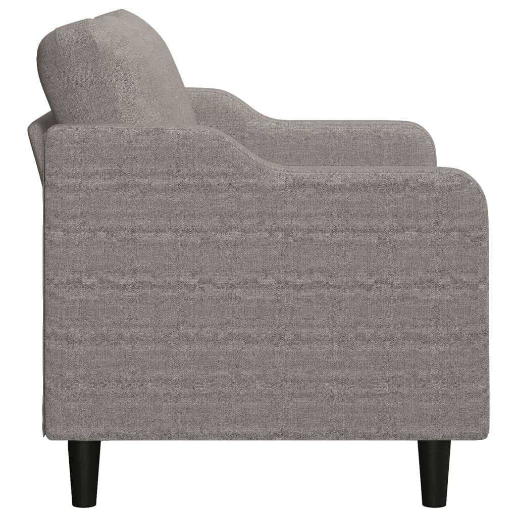 Canapé 2 places tissu taupe 140 cm