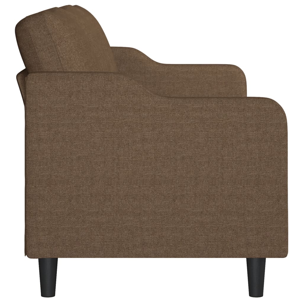 Canapé 3 places tissu marron 180 cm