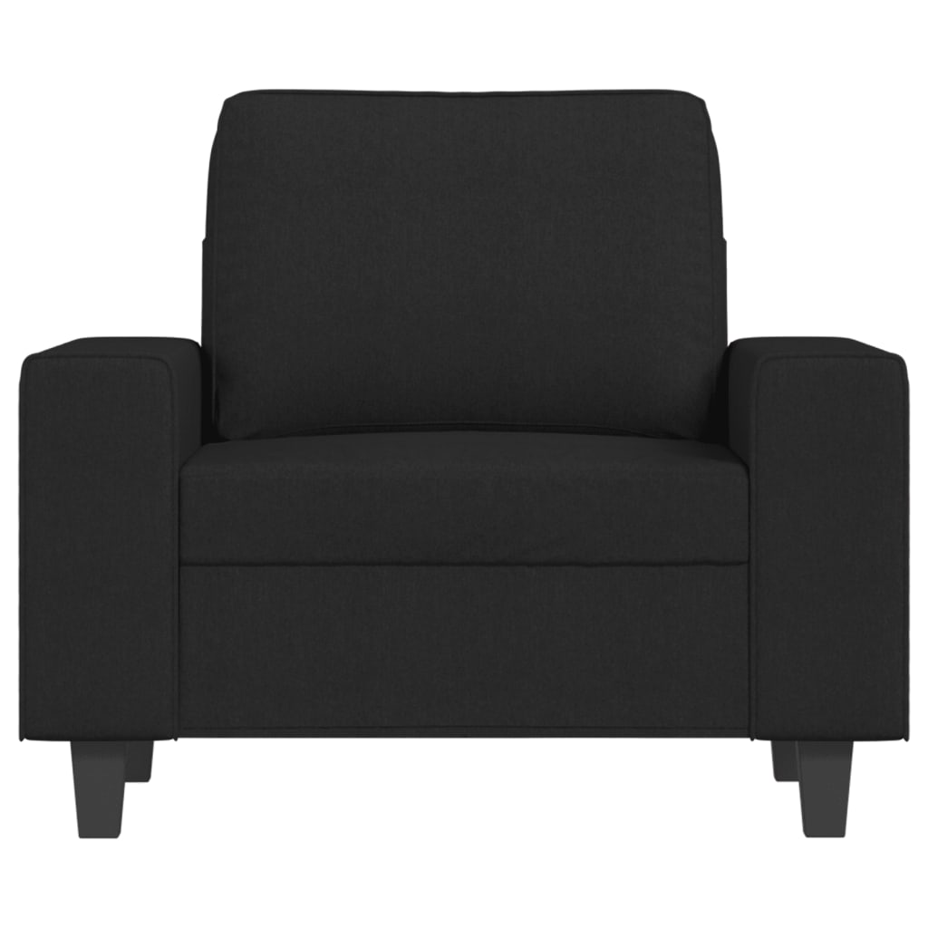 Fauteuil noir 60 cm tissu