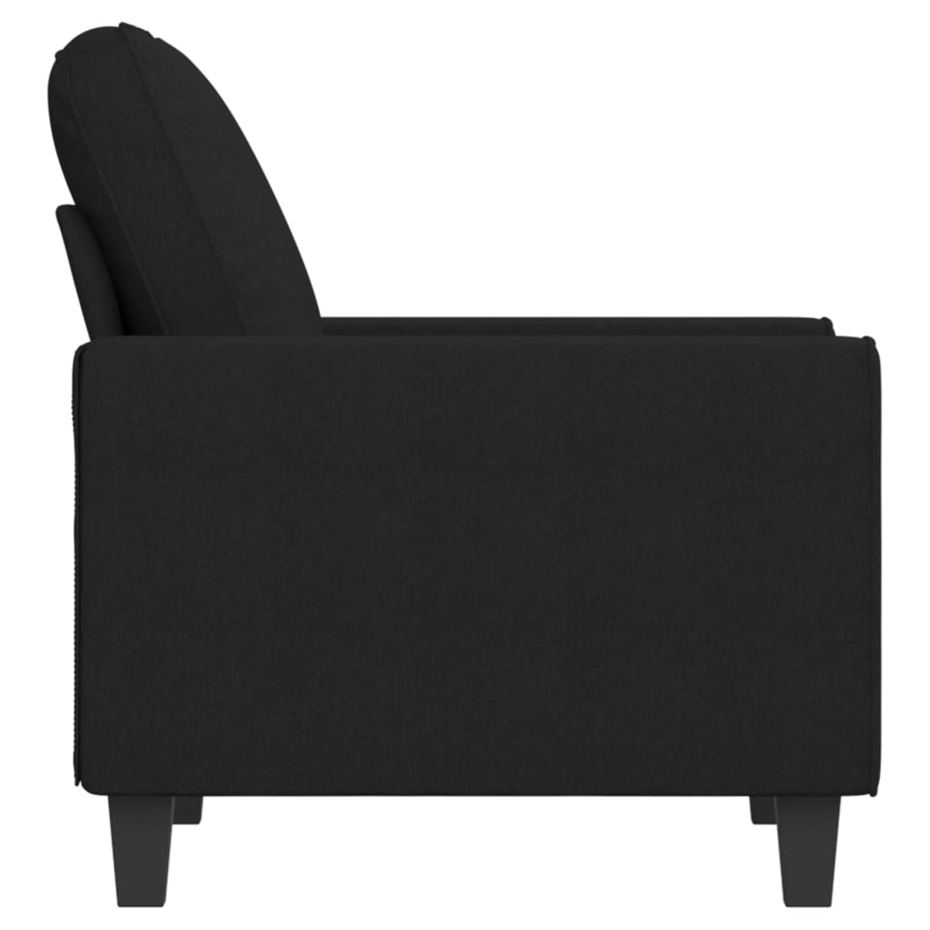 Fauteuil noir 60 cm tissu