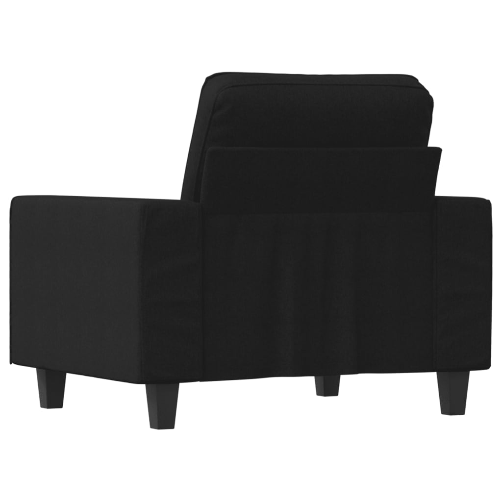 Fauteuil noir 60 cm tissu