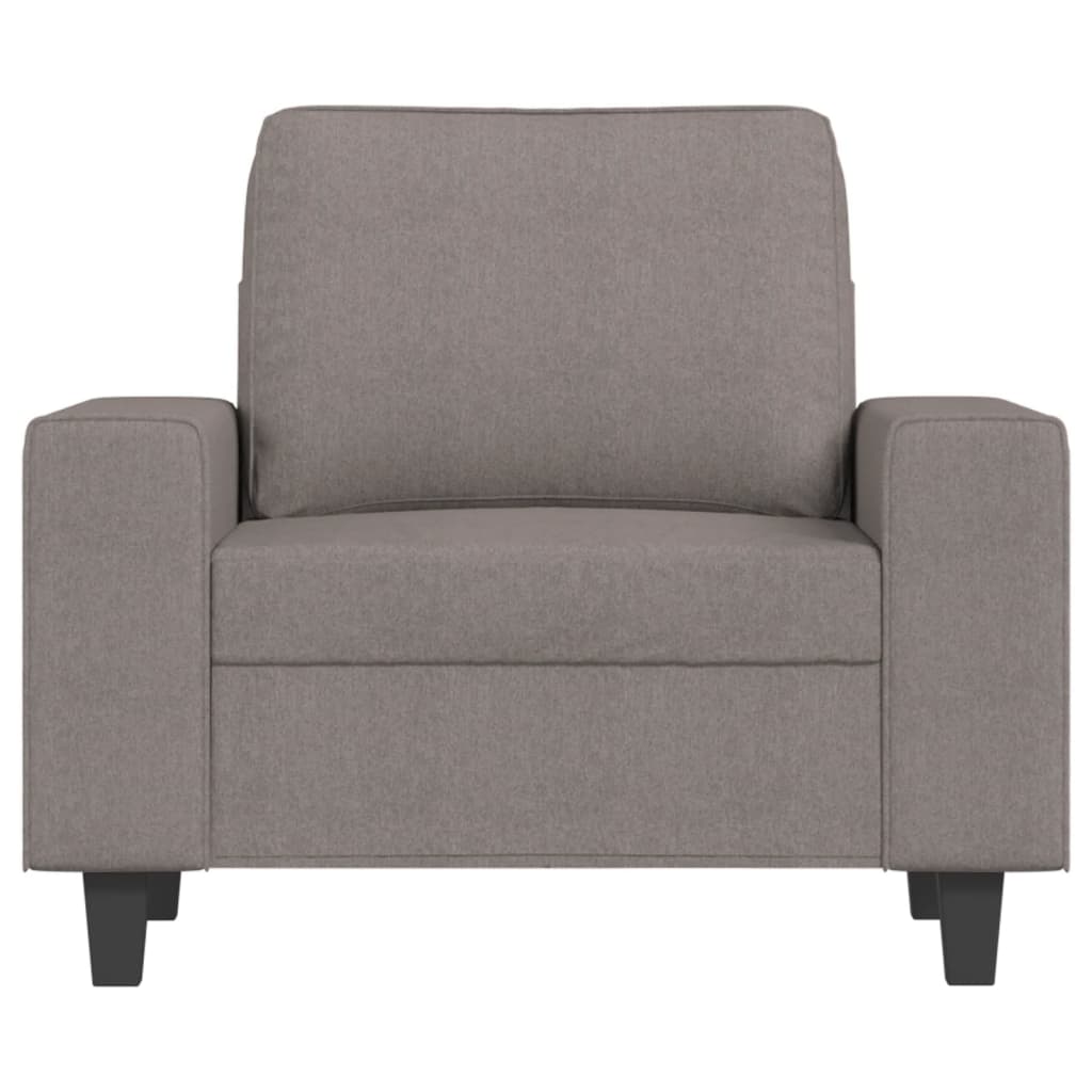 Fauteuil taupe 60 cm tissu