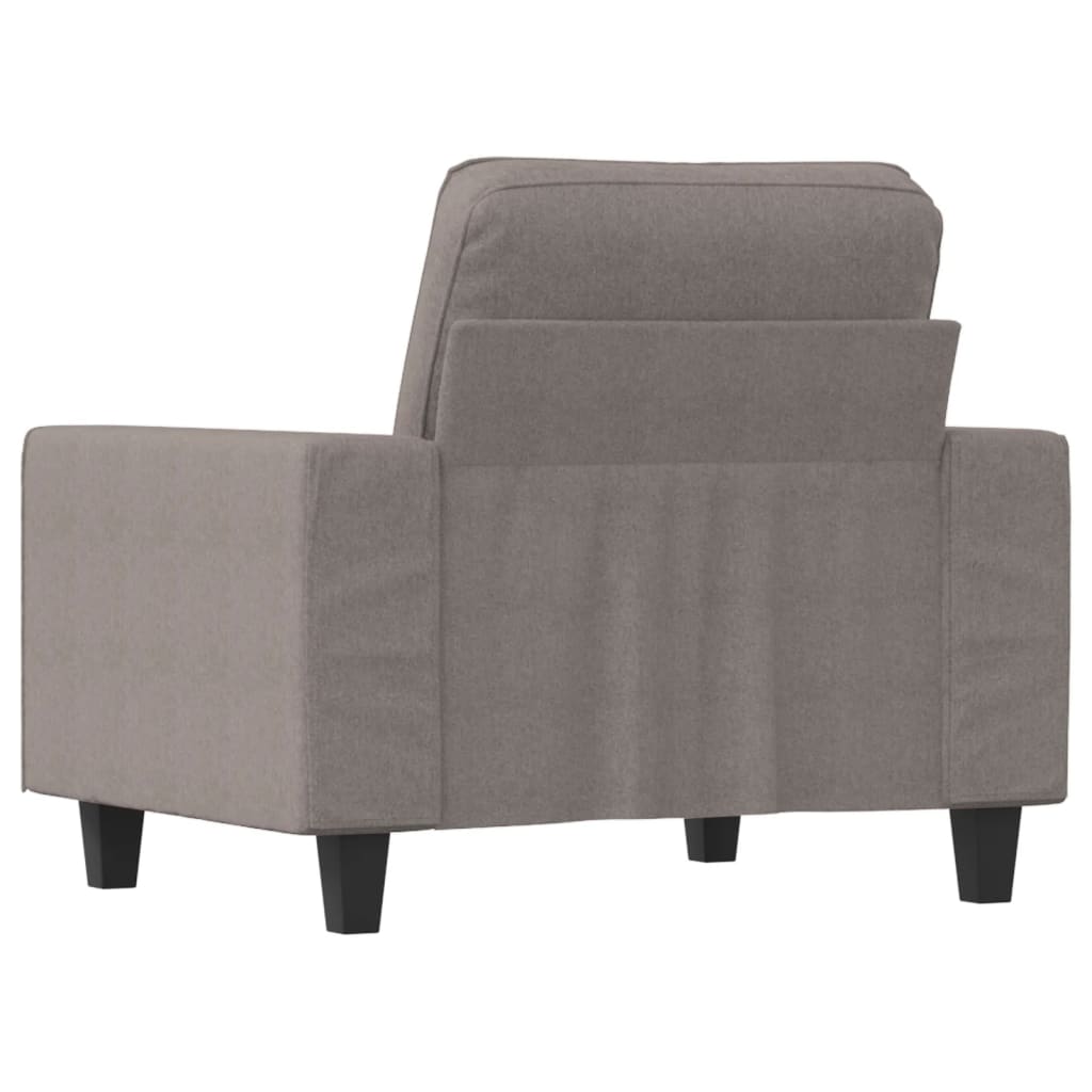 Fauteuil taupe 60 cm tissu