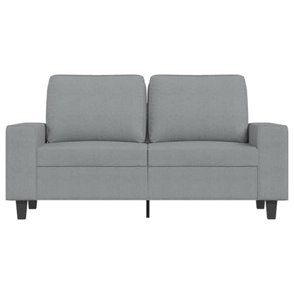2-Sitzer-Sofa Hellgrau 120 cm Stoff