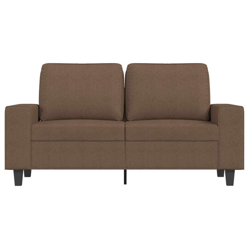 Canapé 2 places tissu marron 120 cm