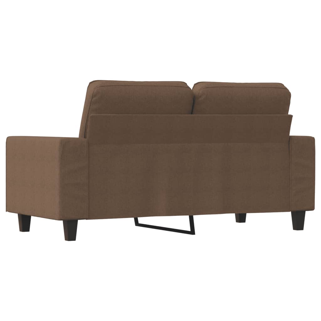 Canapé 2 places tissu marron 120 cm