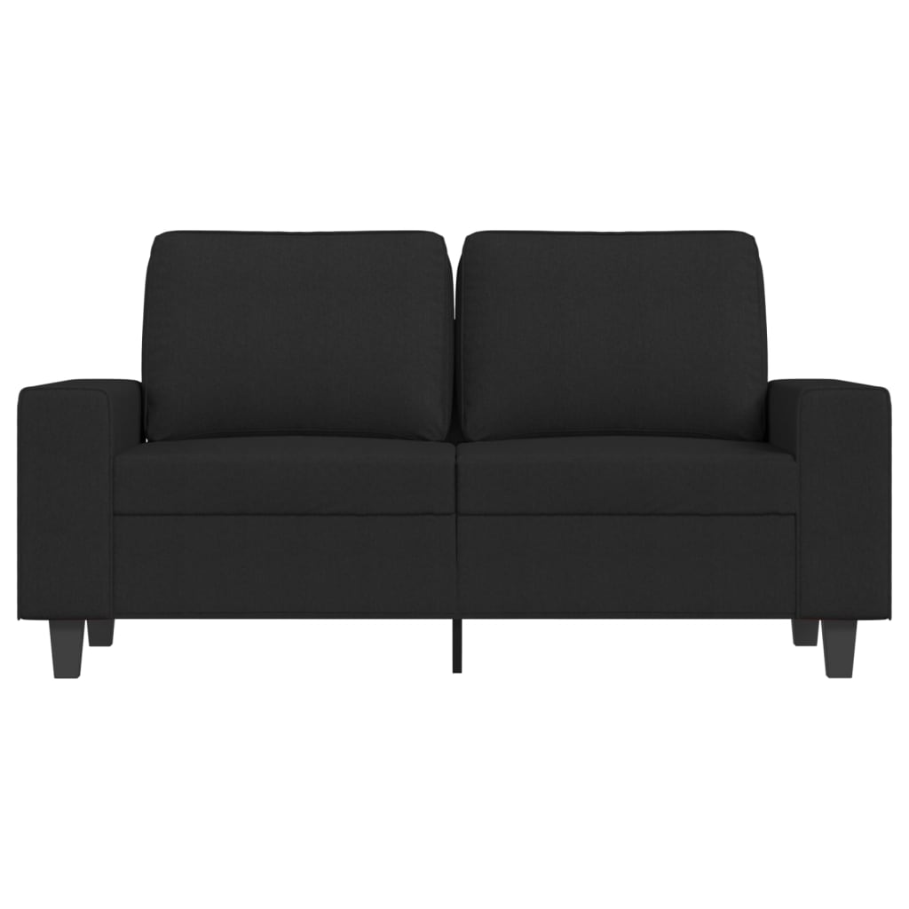 2-Sitzer-Sofa Schwarz 120 cm Stoff