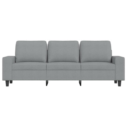 3-Sitzer-Sofa Hellgrau 180 cm Stoff