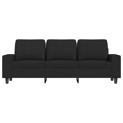 3-Sitzer-Sofa Schwarz 180 cm Stoff