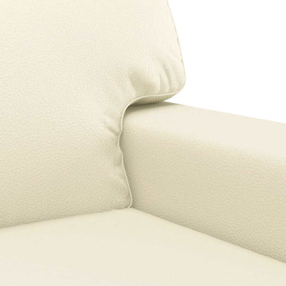 Sessel Creme 60 cm Kunstleder