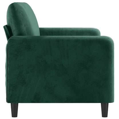 2-Sitzer-Sofa Dunkelgrün 140 cm Samt