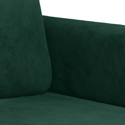 2-Sitzer-Sofa Dunkelgrün 140 cm Samt