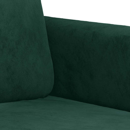 3-Sitzer-Sofa Dunkelgrün 180 cm Samt