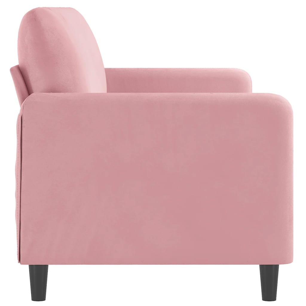 3-Sitzer-Sofa Rosa 180 cm Samt