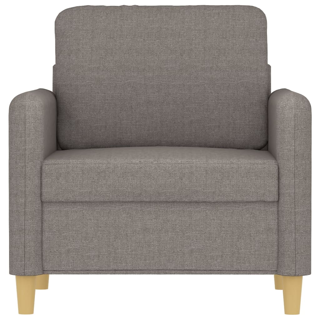 Fauteuil taupe 60 cm tissu