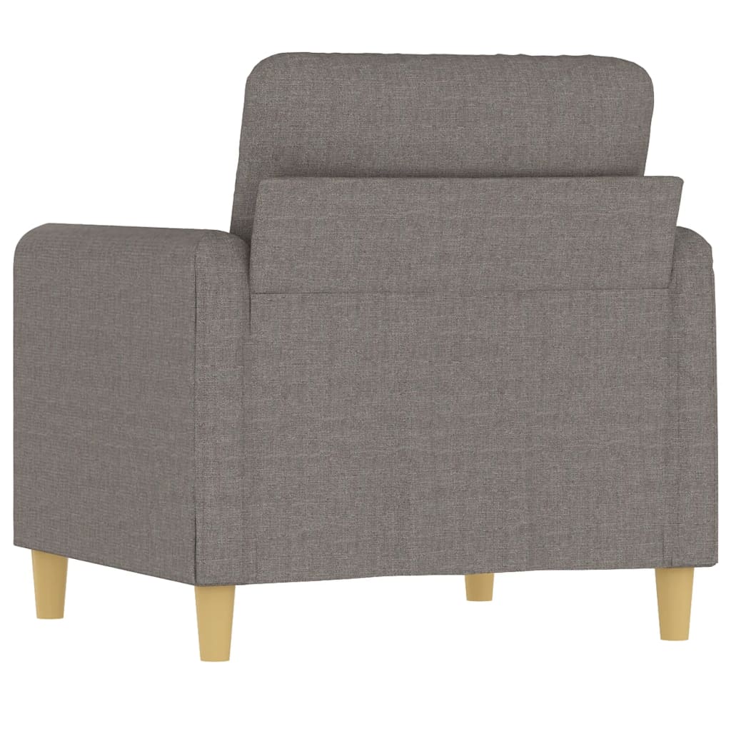 Fauteuil taupe 60 cm tissu