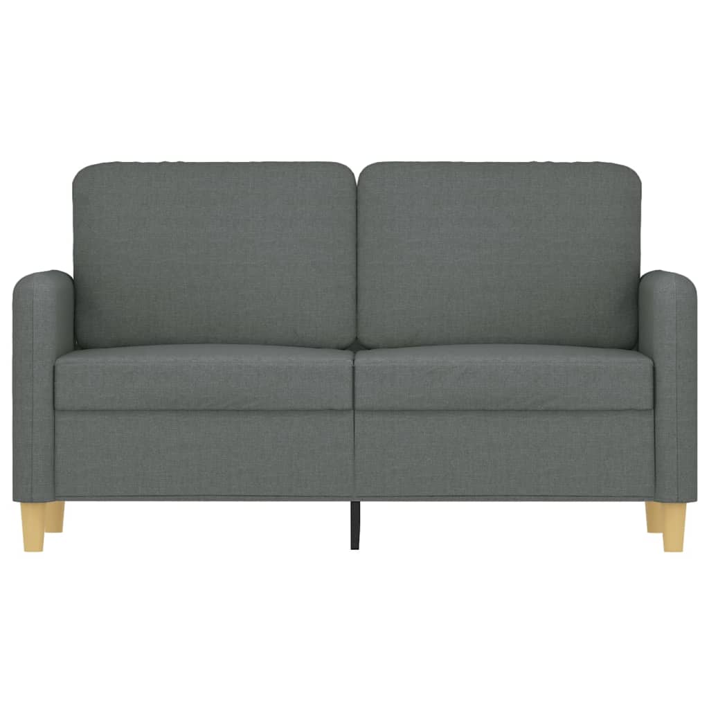 2-Sitzer-Sofa Dunkelgrau 120 cm Stoff