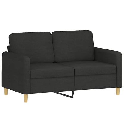 2-Sitzer-Sofa Schwarz 120 cm Stoff