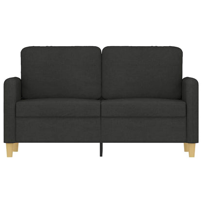 2-Sitzer-Sofa Schwarz 120 cm Stoff