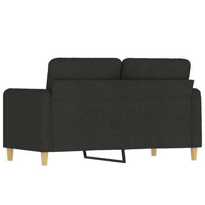 2-Sitzer-Sofa Schwarz 120 cm Stoff