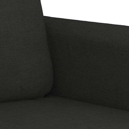 2-Sitzer-Sofa Schwarz 120 cm Stoff
