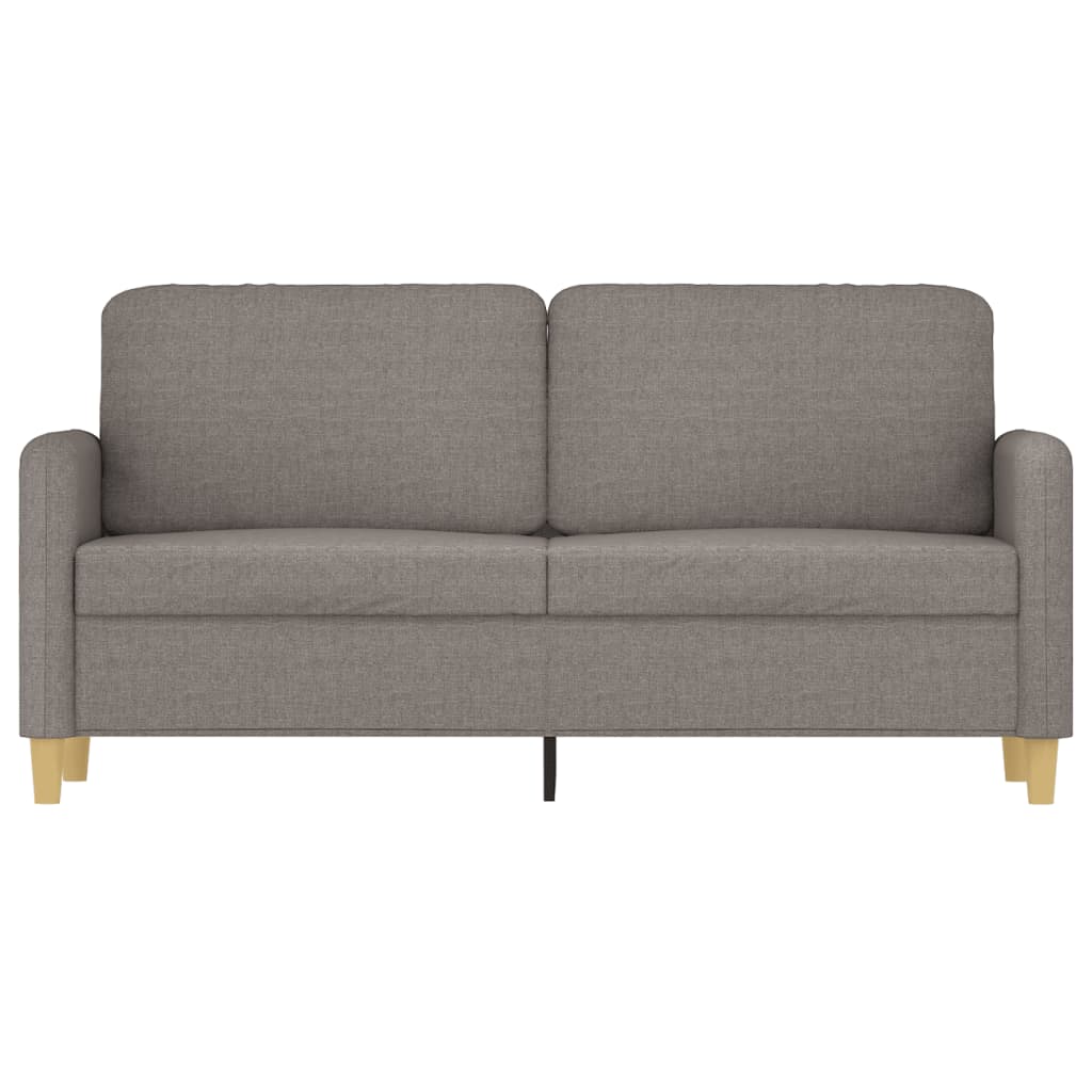 Canapé 2 places tissu taupe 140 cm