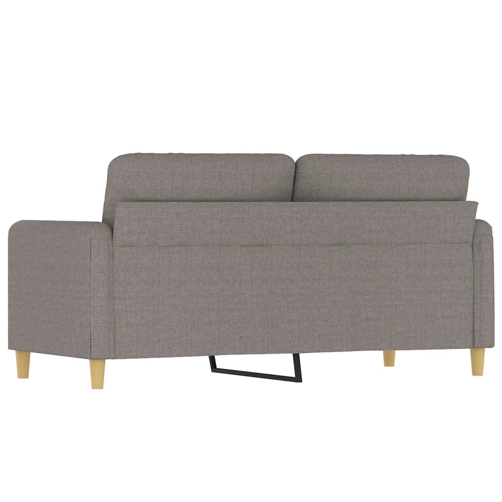 Canapé 2 places tissu taupe 140 cm